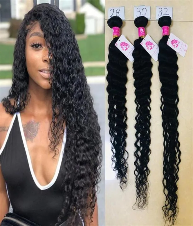 Unprocessed Brazilian Human Hair Bundles with Closure Straight Body Wave Virgin Hair Bundles with Frontal Deep Wave 360 Frontal Wa2229505