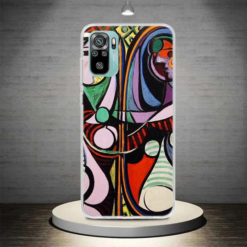 Picasso Abstract Art Painting Case Case Coque para Xiaomi Redmi Nota 12 11 11s 11t 11e 10 10s 9 9s 9t 8 8t 8 Pro Plus Global 7
