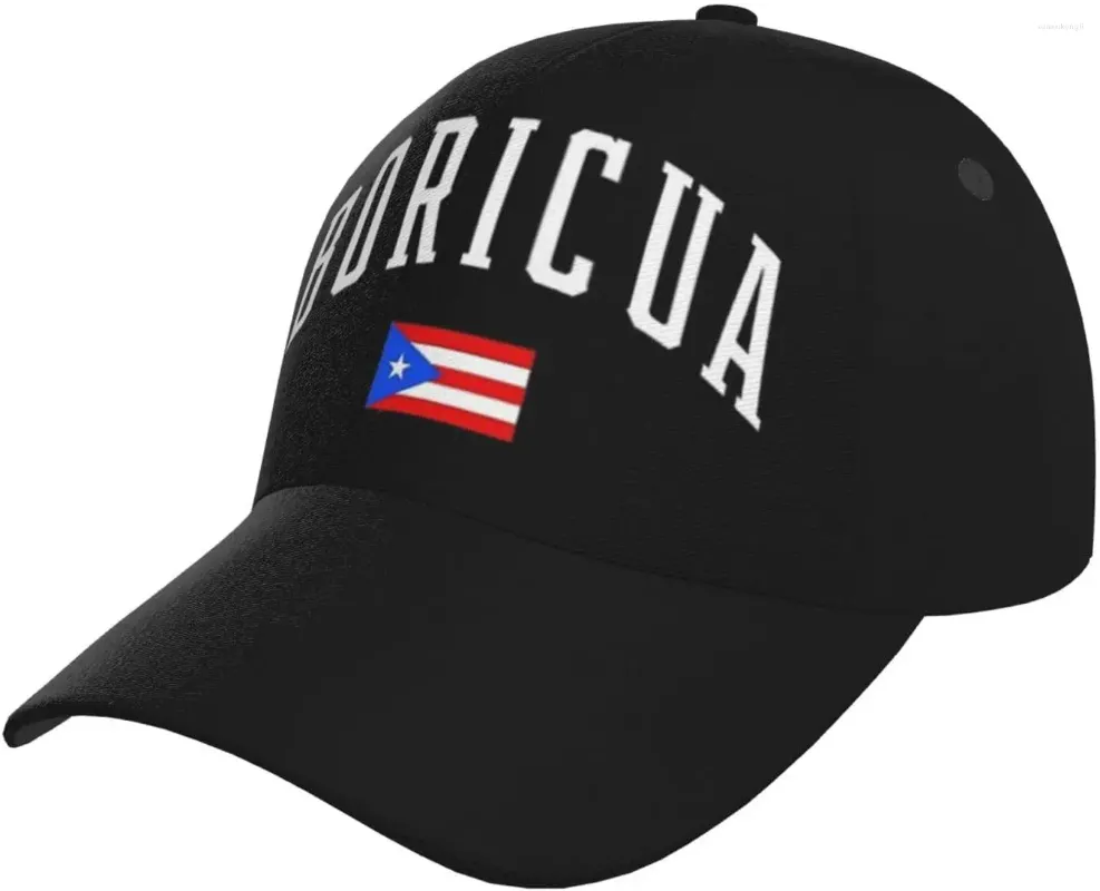 Ballkappen Puerto Rico Flag Baseball Cap Training Hüte mit verstellbarem Riemen für Männer Frauen Papa Hut Snapback