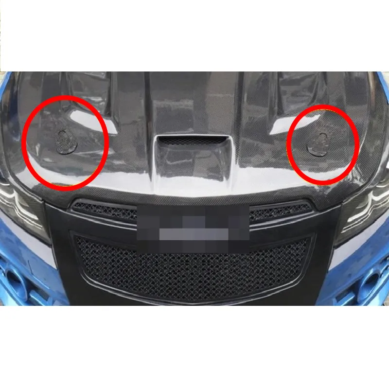 Racing Hood Latch Pin Kit – Flush Mount, Carbon Fiber Look, For JDM Style Track Cars