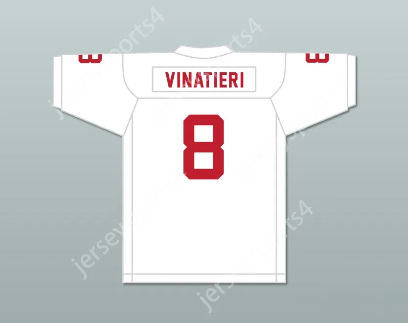 Anpassad valfri namnnummer Mens Youth Adam Vinatieri 8 Rapid City Central High School Cobblers White Football Jersey Top Stitched S-6XL