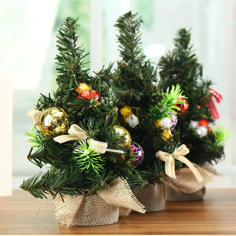 1x Mini Christmas Pine Tree Festival Party Ornaments