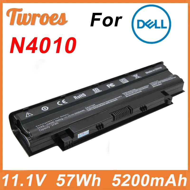 Batteries Batterie de l'ordinateur portable N4010 11.1V 57Wh 5200mAh pour Dell Inspiron J1KND N5110 N5010 N5050 M5110 N7110 N5040 VOSTRO 1440/1540/2520/3450