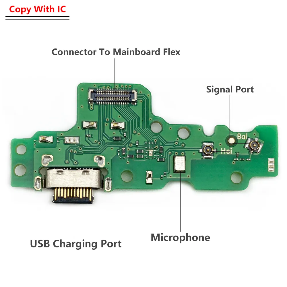 10st USB Charge Port Dock Connector Charging Board Flex Cable för Moto E20 E40 G41 G60 G60S G50 5G G STYLUS POWER 2021 Edge 20