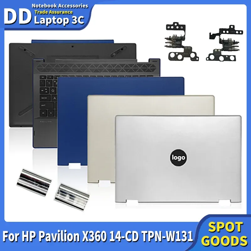 Kılıflar Yeni dizüstü bilgisayar kasası LCD arka kapak/palming/klavye/hp pavilion için alt kasa x360 14cd Serisi 14CD005NS L22287001 L22239001