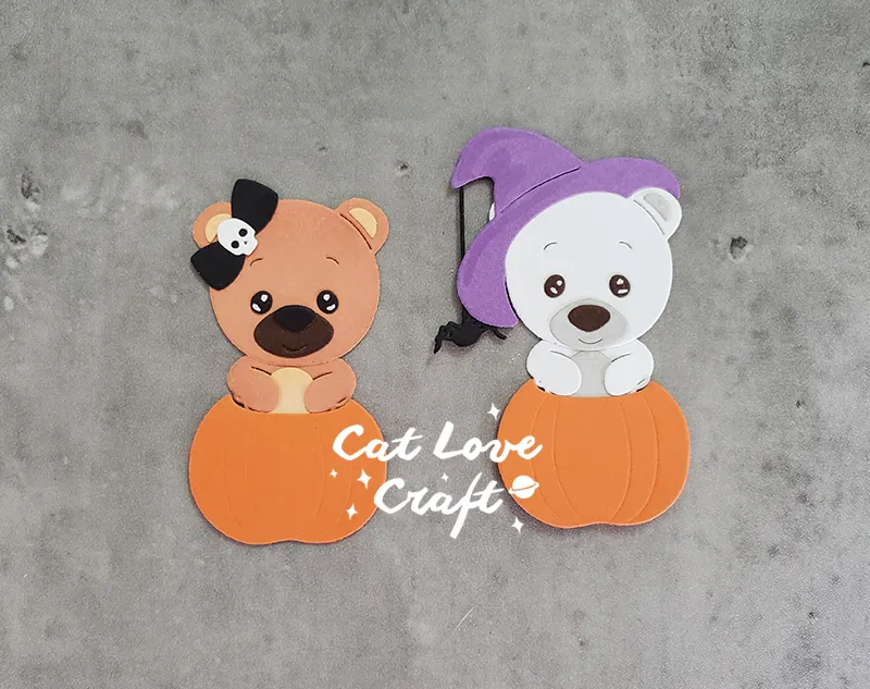 Catlove Halloween Pumpkin Animal Metal Cutting Dies Scrapbooking Stisncil Die Cuts Card Fazendo gravação de artesanato Novos matrizes para 2020