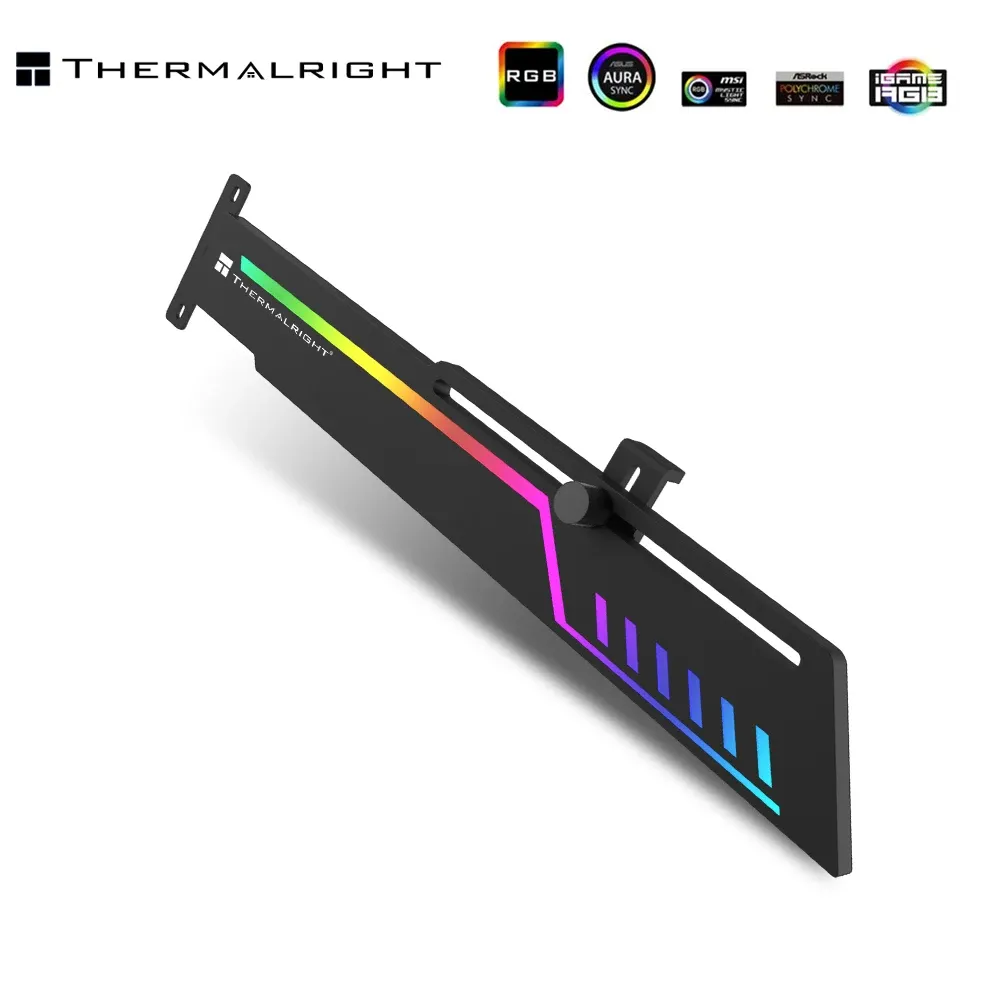 Cooling Thermalright RGB GPU Bracket,5V 3pin ARGB DIY VGA Support Holder Companion PC Modding ABS+Metal TRGCSF