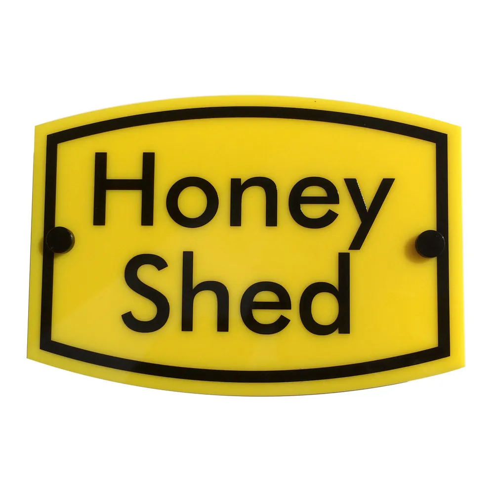 Customized BEE KEEPING Warning Sign 'Honey Shed' | Water & Weather Proof | FREE SHIPPING Acrylic