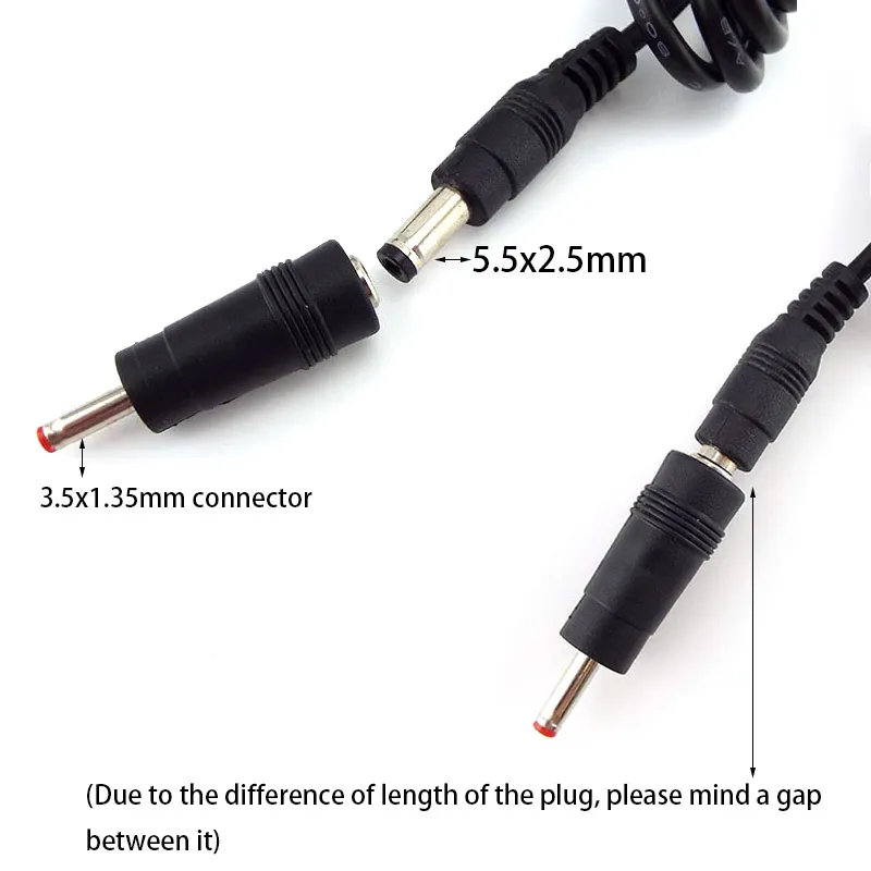 ALIMENTAZIONE DC PPOCIA DC 5.5*2,5 mm 3,5*Adattatore da 1,35 mm 18650 Caricatore della batteria al litio AC 100-240 V DC 8.4V 12,6V 16,8 V 1A 4,2V 2A