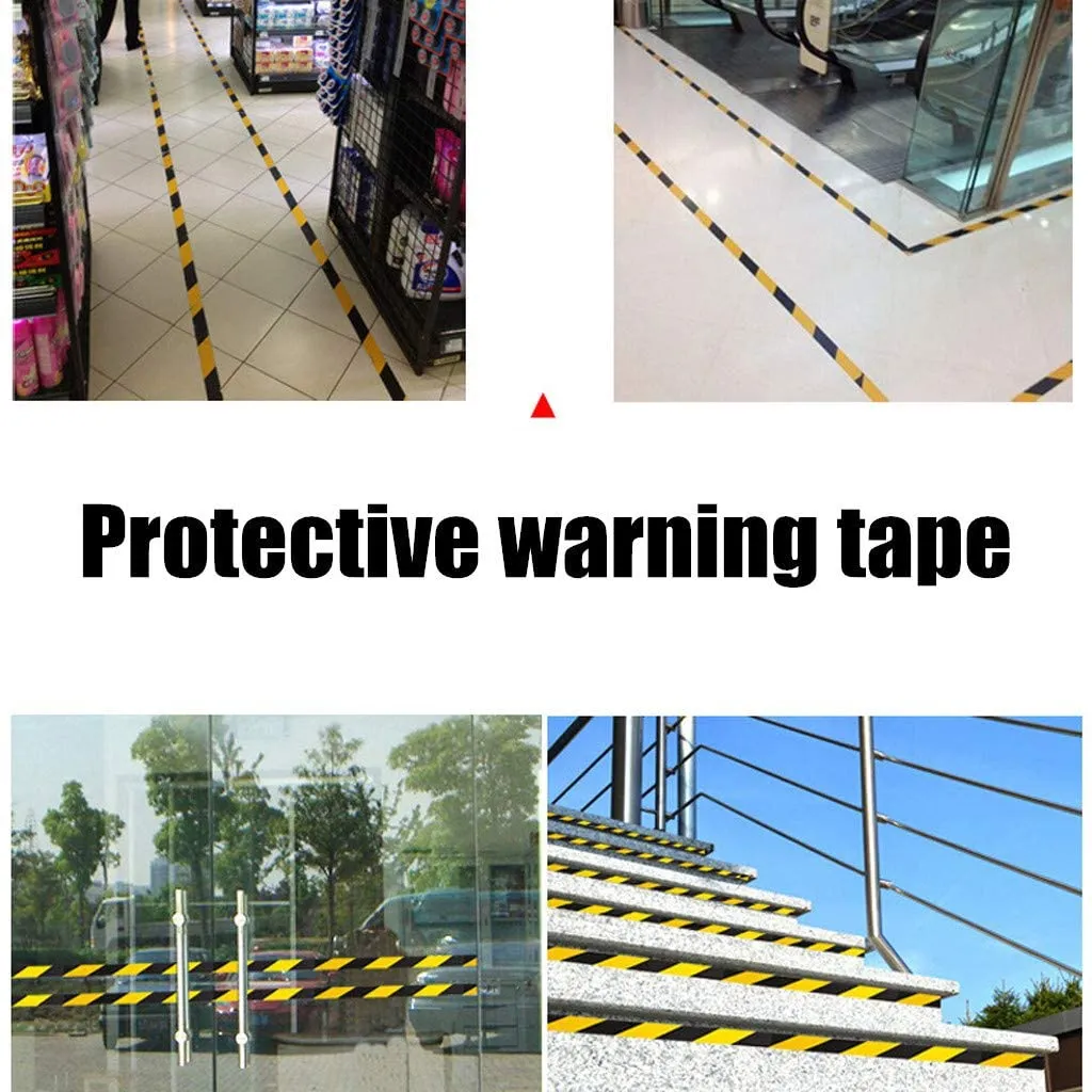 2inch Hazard Varning Säkerhet Tejp Golvmarkeringstejp Enkelsidig Social Distancing Masking Tape Vinyl Floor Road varningstejp