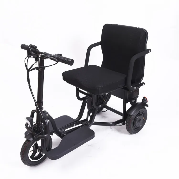 3 roues pliage de roues handicapées électriques Tricycle de mobilité scooters