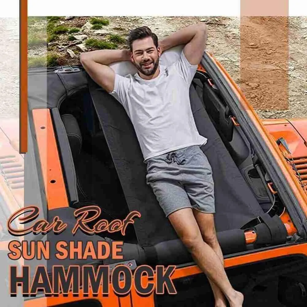 1 Pcs Car Roof Hammock Sunshade Outdoor High Quality for Jeep Wrangler YJ TJ LJ JK JKU JL JLU Sport X Sahara Rubi G4S3