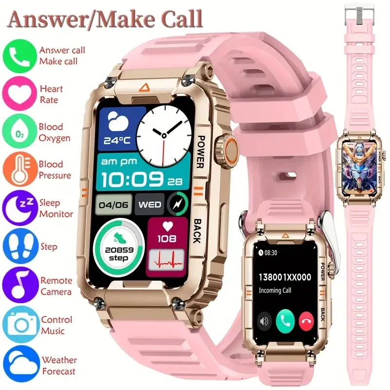 Montres 2023 New GPS Smart Watch Femmes Bluetooth appelez la fréquence cardiaque Health Monit Smart Watches Ai Voice Sports IP67 SmartWatches imperméables