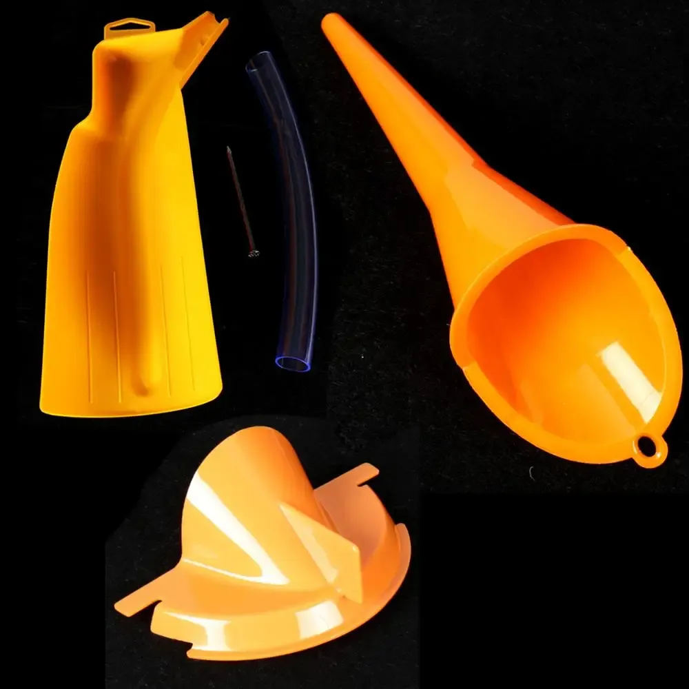 YHMTIVTU Amber Yellow ABS Plastic Oil Fill Funnel For Harley Davidson Touring, Dyna, Softail