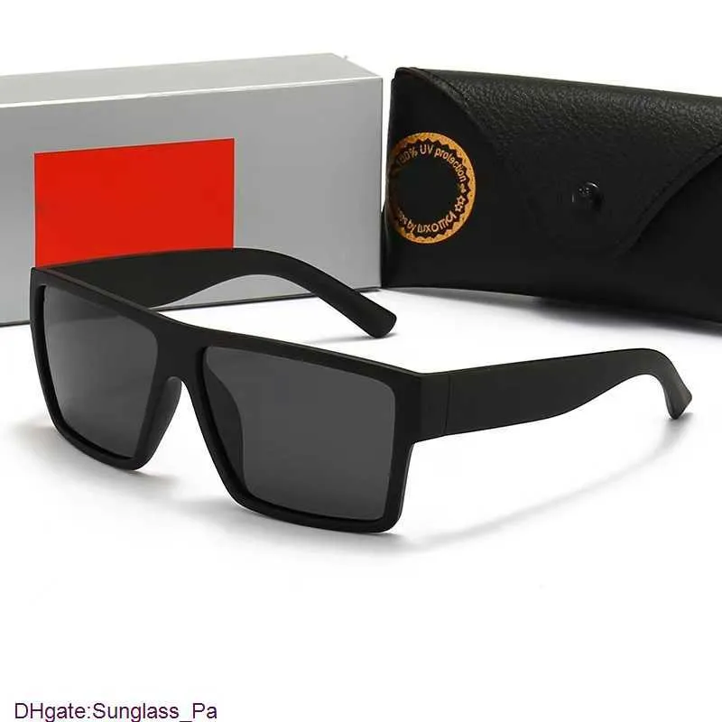 Nova marca clássica Wayfarer Luxury Square Sunglasses Men Women Acetate Frame com lentes de vidro de raio óculos de sol para masculino UV400 Tortoisshell Co 6LK3