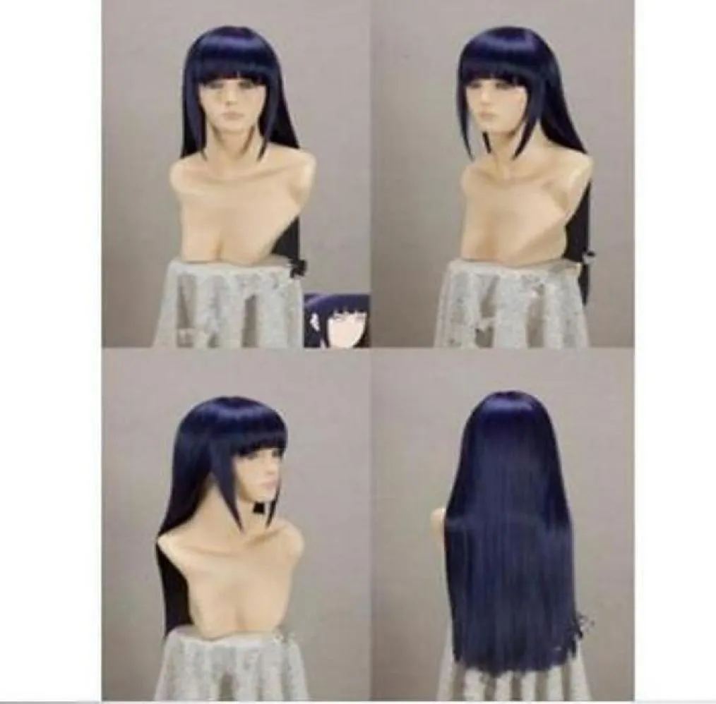 Narutos Shippuden hinata hyuga blueblackミックスコスプレwigsgtgt新しい高品質ファッション画像wig7204211