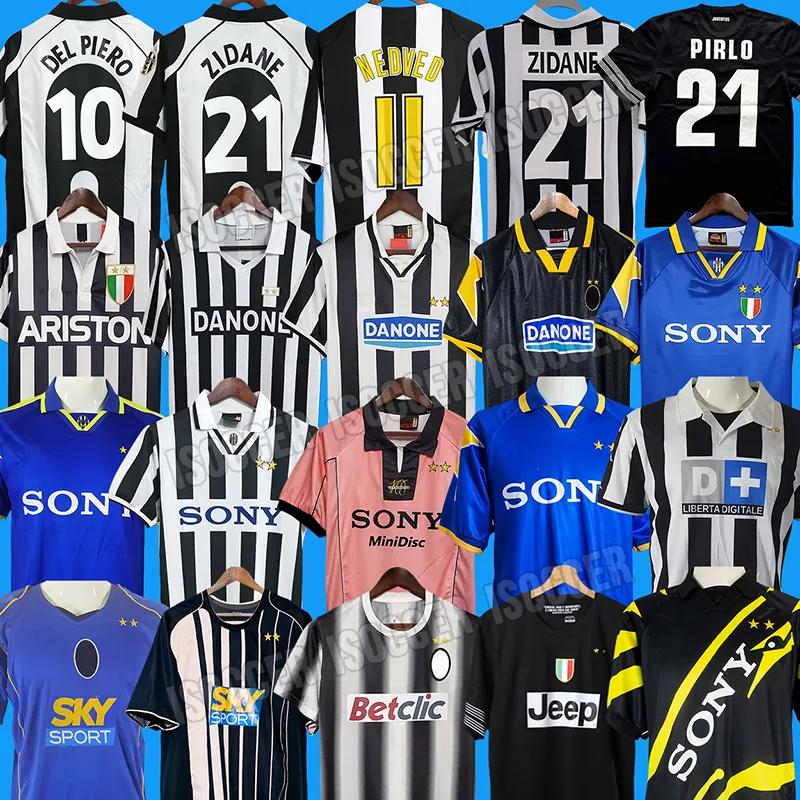 Retro Juventus Soccer Jerseys 92 93 94 95 96 97 98 99 00 01 02 03 04 05 10 11 12 14 15 16 home away third football shirts Classic Vintage DEL PIERO PIRLO ZIDANE BAGGIO NEDVED