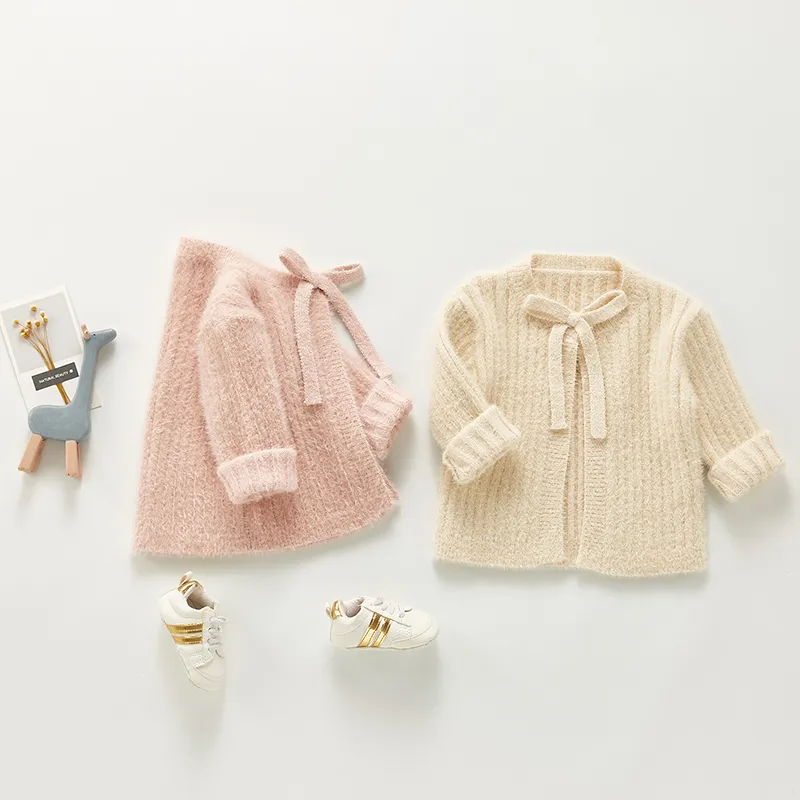 Girls en tricot cardigan bébé manteau de filles confort enfants s'enfoncer 0 à 3 ans