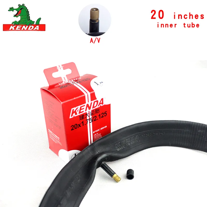 Kenda Mountain Bike Tube BMX Bicycle pliable tube intérieur MTB Pièces de 20 pouces Cycling1.0 1,5 1,75 2.125 A / V F / V Pneus de cyclisme