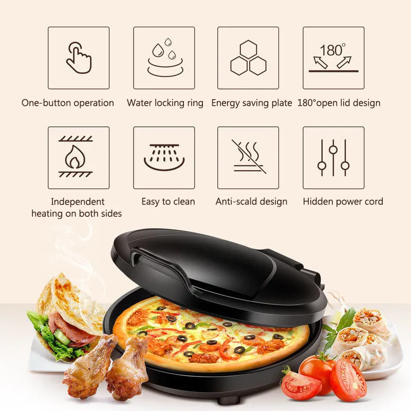 Save Big on Bulk Baking Pan Machine Large Stainless Steel Baking Pan, 30CM  Double Sided Non Stick Grill Pan For Pizza, Cakes, Scones, Fish, And Steak 
