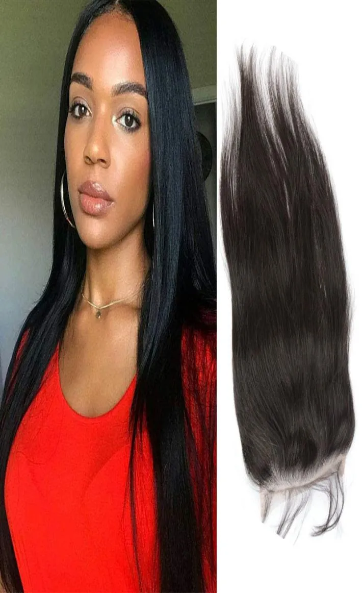 Malaysian Unprocessed Human Hair 6X6 Lace Size Body Wave Straight Natural Color Six By Six Closure Hair Extensions4277562