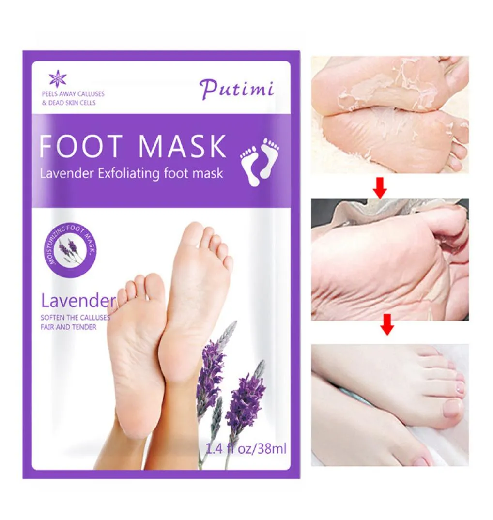 Peeling Foot Treatment Foot Mask Exfoliating Socks for Pedicure Foot Mask Spa Care Pedicure Socks Ta bort Dead Skin Foot Care 10pcs3237078