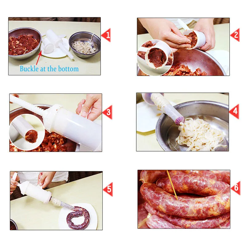 Food Grade PP Manual Sausage Stuffer Tool for Meat and Cod Fish ...