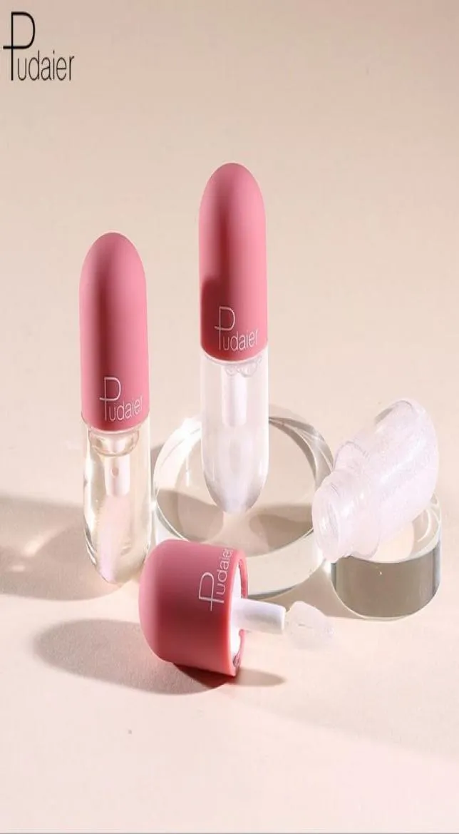 Tube pudaier mini capsule hydrate hydratant la couleur de brillance à lèvres transparente Changement de brillance à lèvres repulpant maquillage brillant