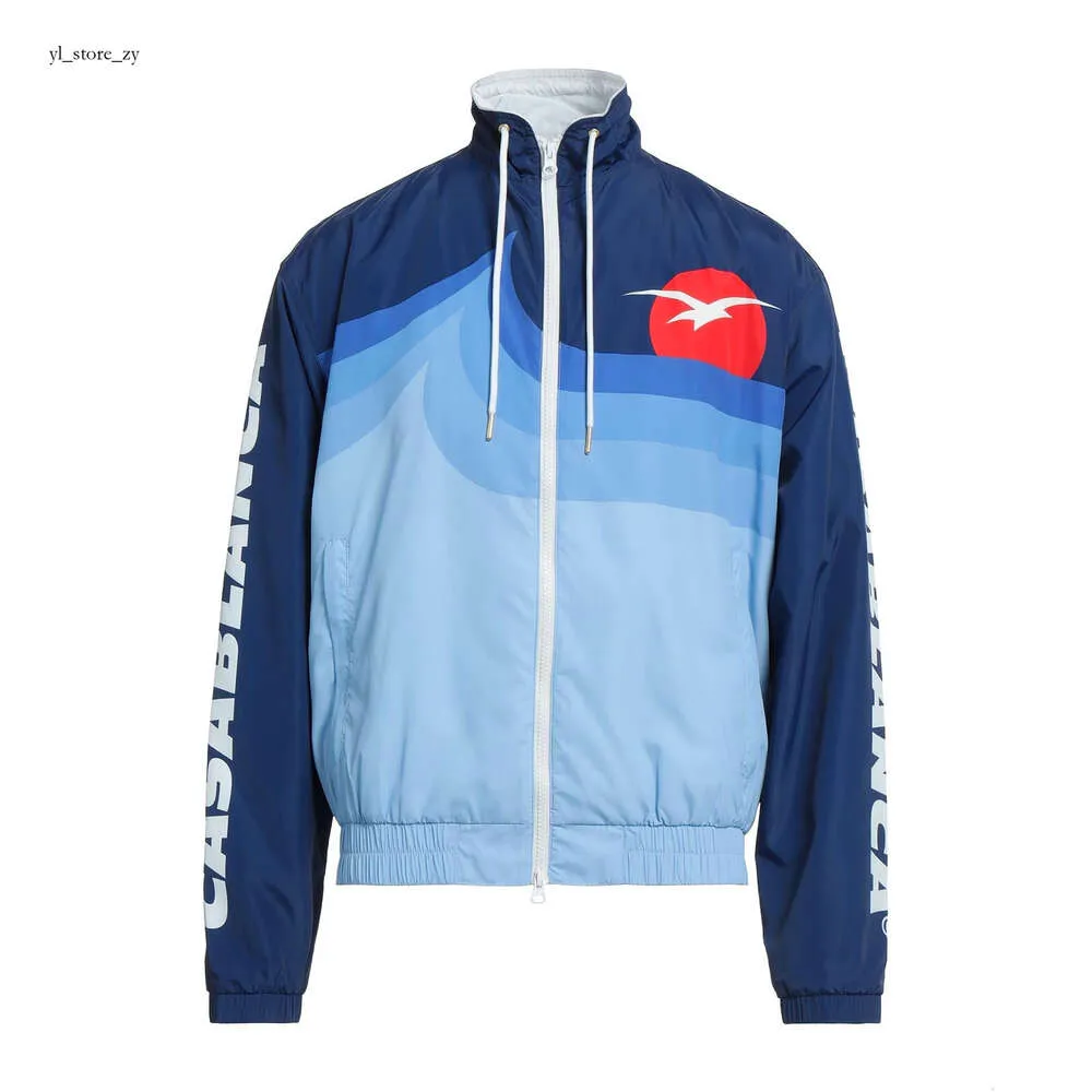 Casablanc Jacket Designer Casa Blanca Mabot décontracté Veste de piste à manches longues Casa Blanca Man Wave Shell Sport Luxury Breathability Outwears Casablanc 4711