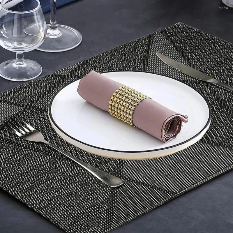 TABELA MATS ALTA TERMATÉRIA PLACEMAT PVC impermeável Conjunto para refeições resistentes ao calor Isolamento não deslizamento Proteção da cozinha