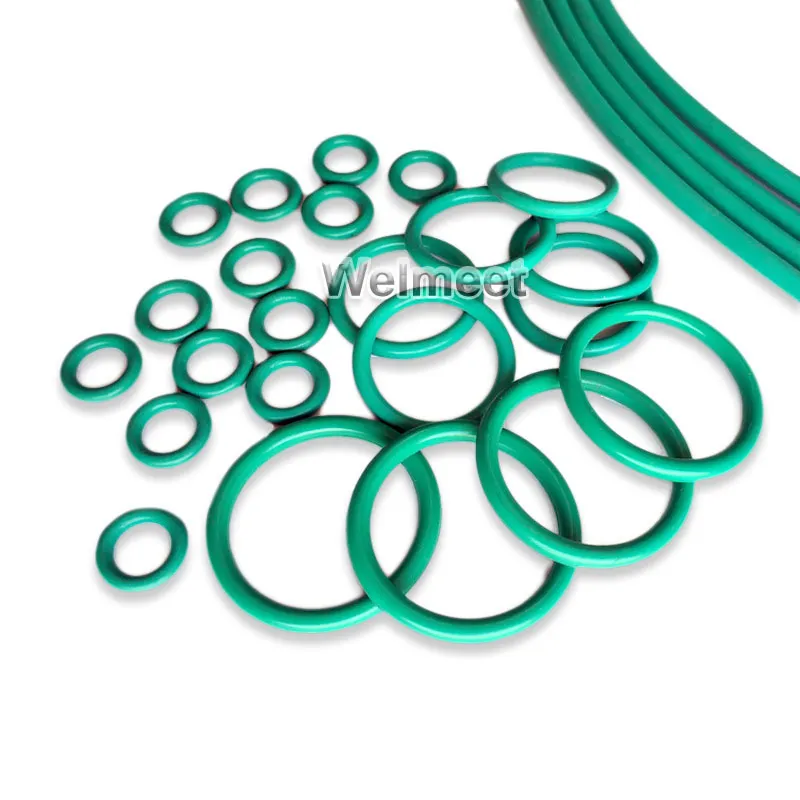 10pcs diametro del filo 1,0 mm OD3-32 mm resistente all'olio resistente all'olio fkm fluoro di tenuta in gomma fluoroelastomer guarnizione