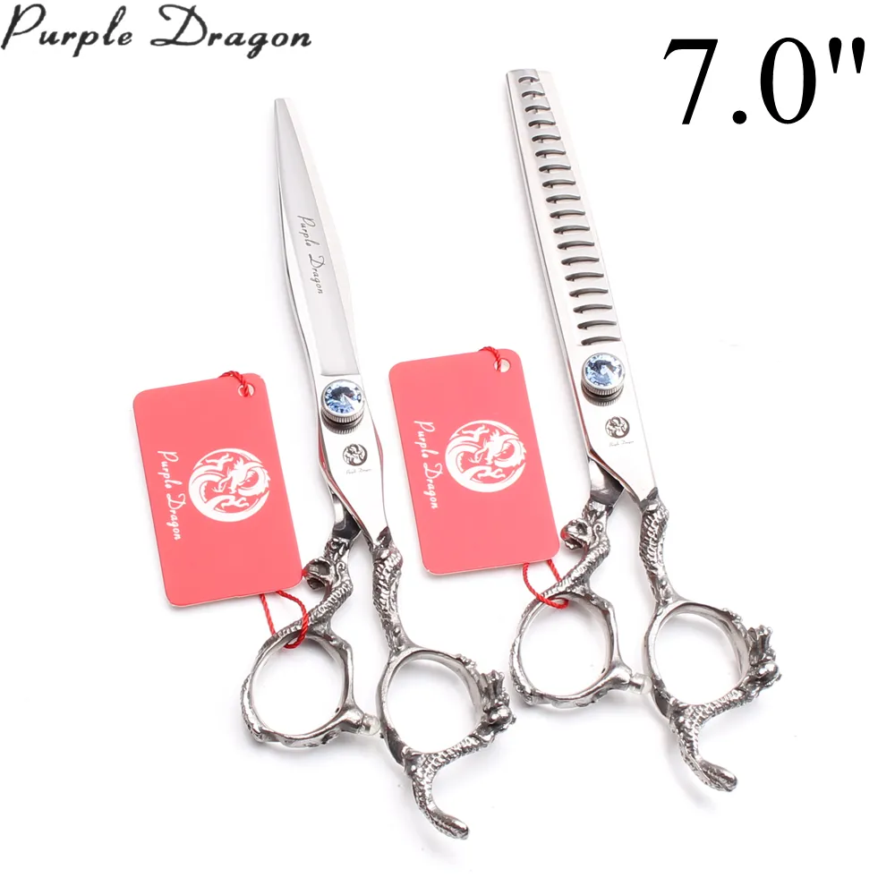 1Set 5,5 "6" 7 "7,5" 8 "440c собачьи ножницы Прямые ножницы Thinninng Shears Pets Set Set Professional Grooming Ncissors Z9006