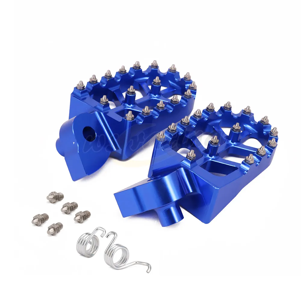 thumbnail image 2 of Geartronics Wide Footrests Foot Pegs Pedal For Yamaha YZ65/85 125 250 125X 250X WR 250F 450F – Black Plastic, Left & Right 2 of 6