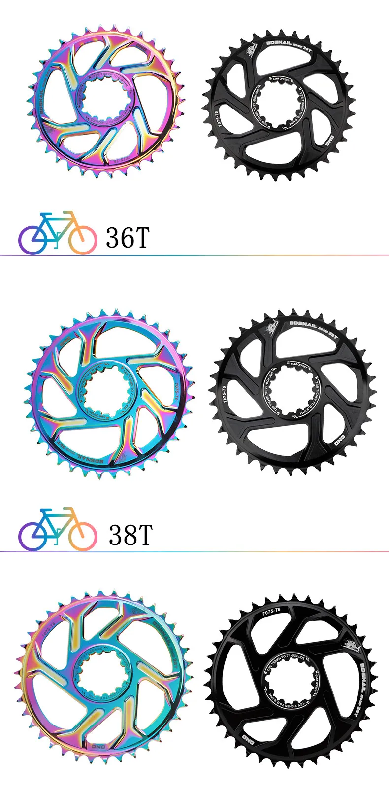 Offset Crown Bicycle shimano ultegra r8000 chainring for Sram11/12S NX ...