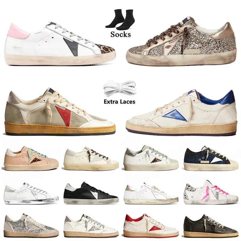 Luxury Leather Designer Golden Goose Shoes Women Men Suede Upper Superstar Dress Shoe Silver Glitter【code ：L】Ball Star Platform Sneakers trainers