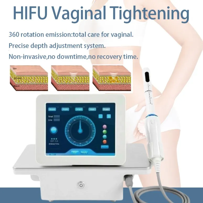 Other Body Sculpting Slimming 2 Heads Vaginal Hifu Ultrasonic Rf Facial Care Equipment Anti-Wrinkle Beauty High Intensity Focused Ultrasound