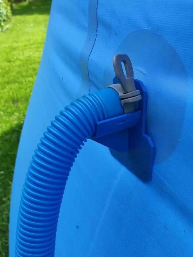 1PC Swimming Pool Pipe Holder Mount Supports Pipes 30-37mm For Above Ground 32mm 38mm Hose Outlet With Cable Tie