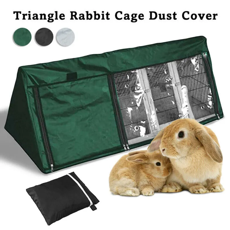 Triangle Rabbiy Triangular Rabbit Hutch Cover: Waterproof Oxford Cloth, Durable ...
