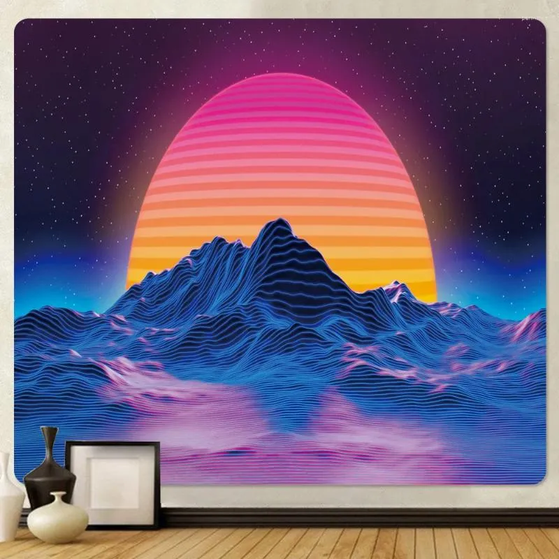 Taquestres Sunrise Digital Wall Hanging Scene Decoration Tapestry Hippie Bohemian Sictle Sheet