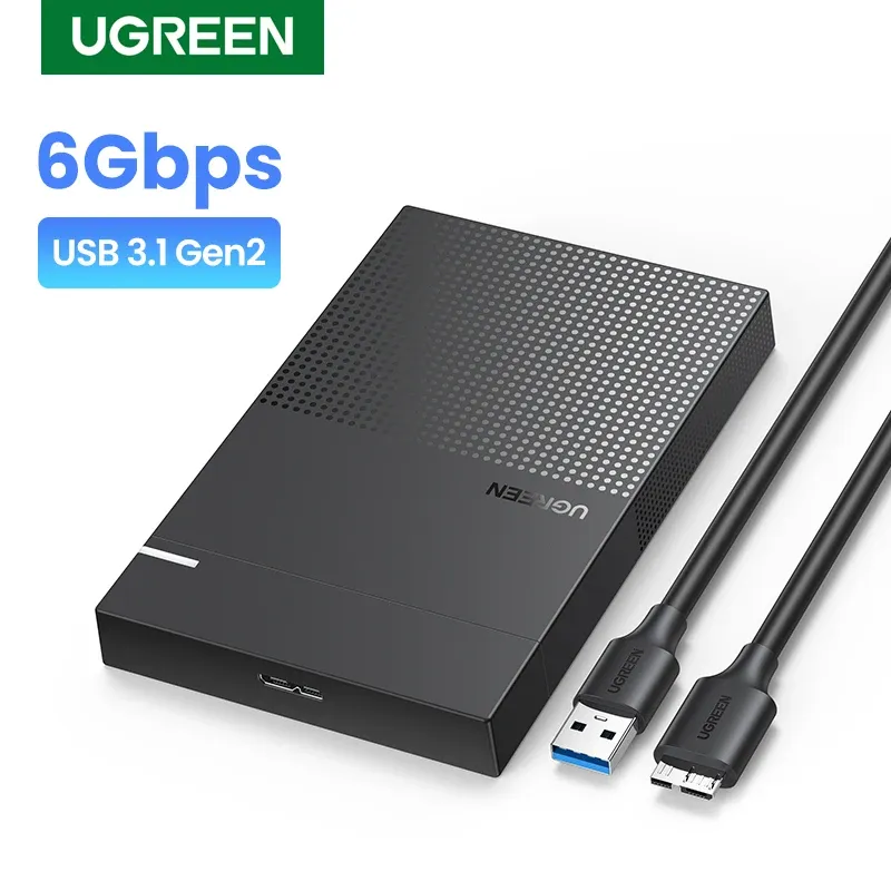 Enclosure UGreen HDD Case 2,5 "Enceinte du disque dur USB Type C SATA 5 Gbit