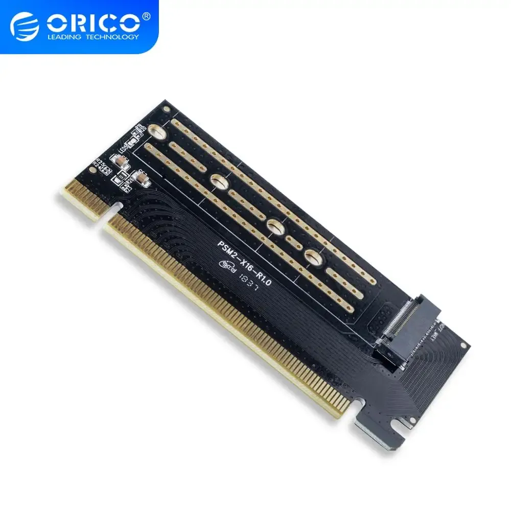 CARDS ORICO PSM2 PCIE Express M.2 MKEY -gränssnitt SSD M.2 NVME till PCIe 3.0 X16 Gen3 Konvertera kort för 22302280 Superhastighetskort