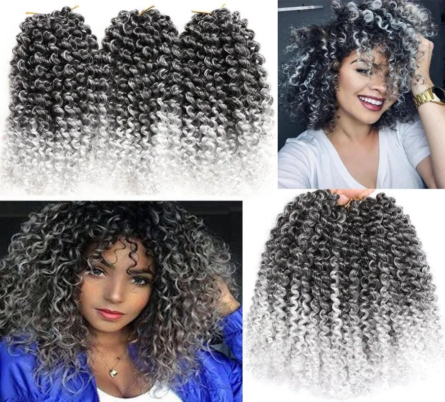 Moda 8 Quot Marlybob Włosy przedłużenie włosów Marlibob Water Fael Kinky Curly Jerry Curly Braiding Hair Hair Marley Hai6387519