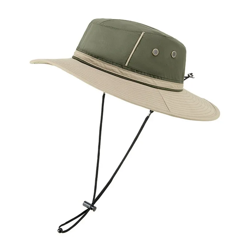 Lente en zomer hoge kwaliteit droog snel visser hoed vrouwen strand zon cap mannen grote size emmer hoeden 5658cm 5860cm240410