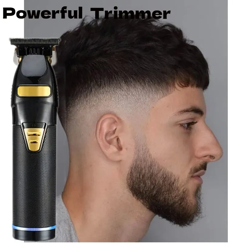 Trimmer Ny USB Hair Clipper T9 Professionell Electric Hair Cutting 0mm Machine uppladdningsbar man Shaver for Men's Barber Oil Head Trimmer