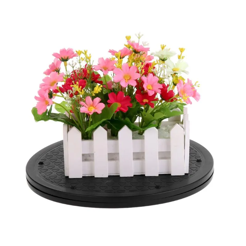 1PC 25 cm/30 cm/40 cm Bonsai Turntable obrotowe obrotowe koła obrotowe Rośliny kwiatowe Taca Domowa kuchnia stojak