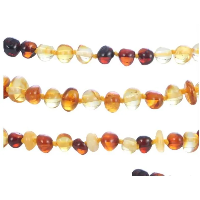 Colliers en perles Bijoux Collier Amber pour le certificat d'approvisionnement pour bébé