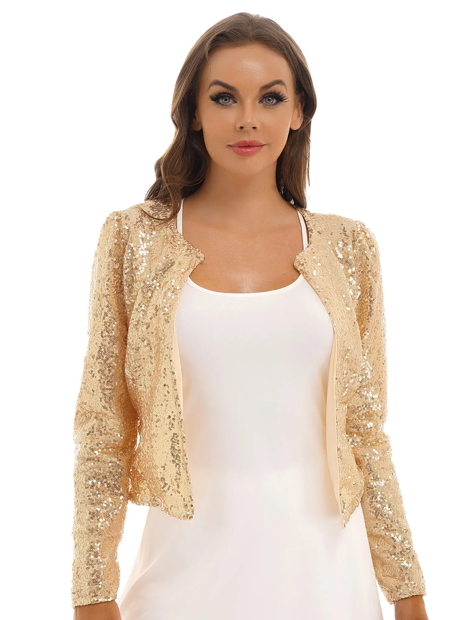 Sequin shrug best sale