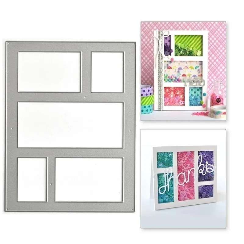 Premium Metal Cutting Dies - Split Border Frame for Scrapbooking & Card ...