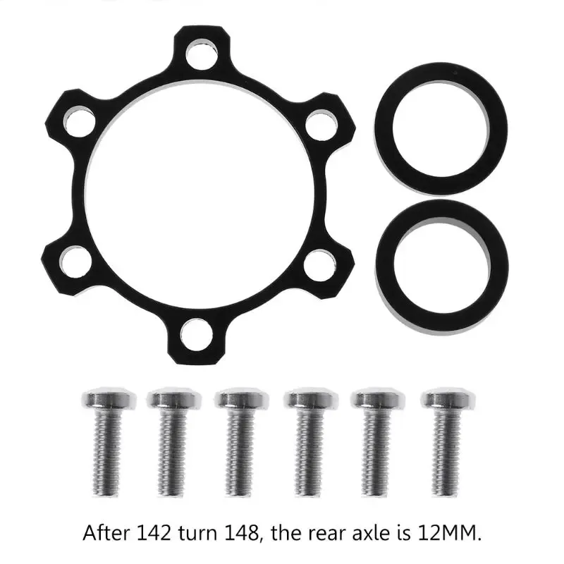 MTBバイクブーストハブアダプターの変更12x142マウンテンバイクハブスペーサーワッシャー自転車ハブチェンジセルアクスルコンバイ