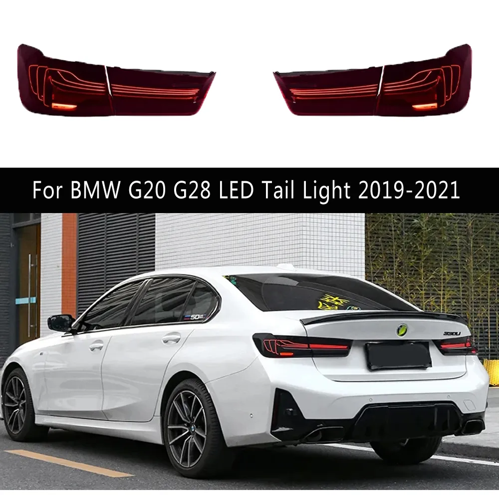 BMW G20 G28 3シリーズ330i 320i 325i LED Tail Light 19-21ターンシグナルブレーキリバースパーキングライトリアランプテールライトアセンブリ